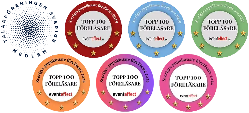 Sveriges populäraste föreläsare 6 år i rad Sveriges populäraste föreläsare 6 år i rad